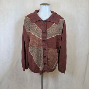 Vintage Bon Worth Grandma Core Cardigan • L Petite